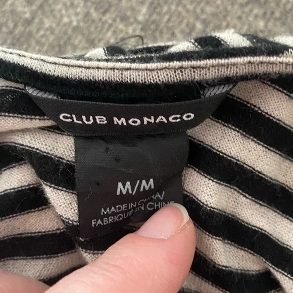 LAST CALL Club Monaco Small Striped Tee - Picture 4 of 5